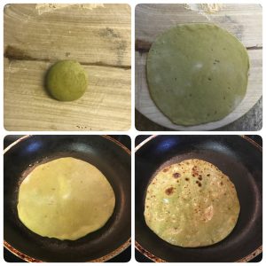 peas paratha