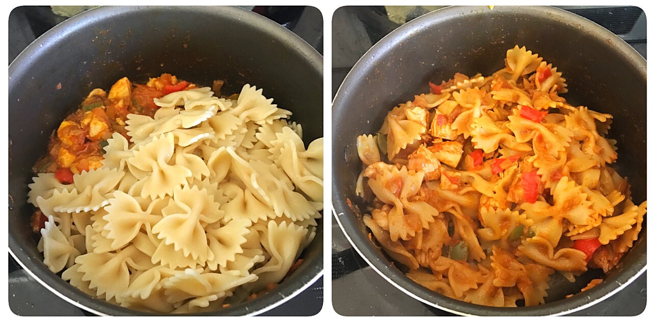 Chicken pasta recipe, Chicken masala pasta, Indian style chicken pasta
