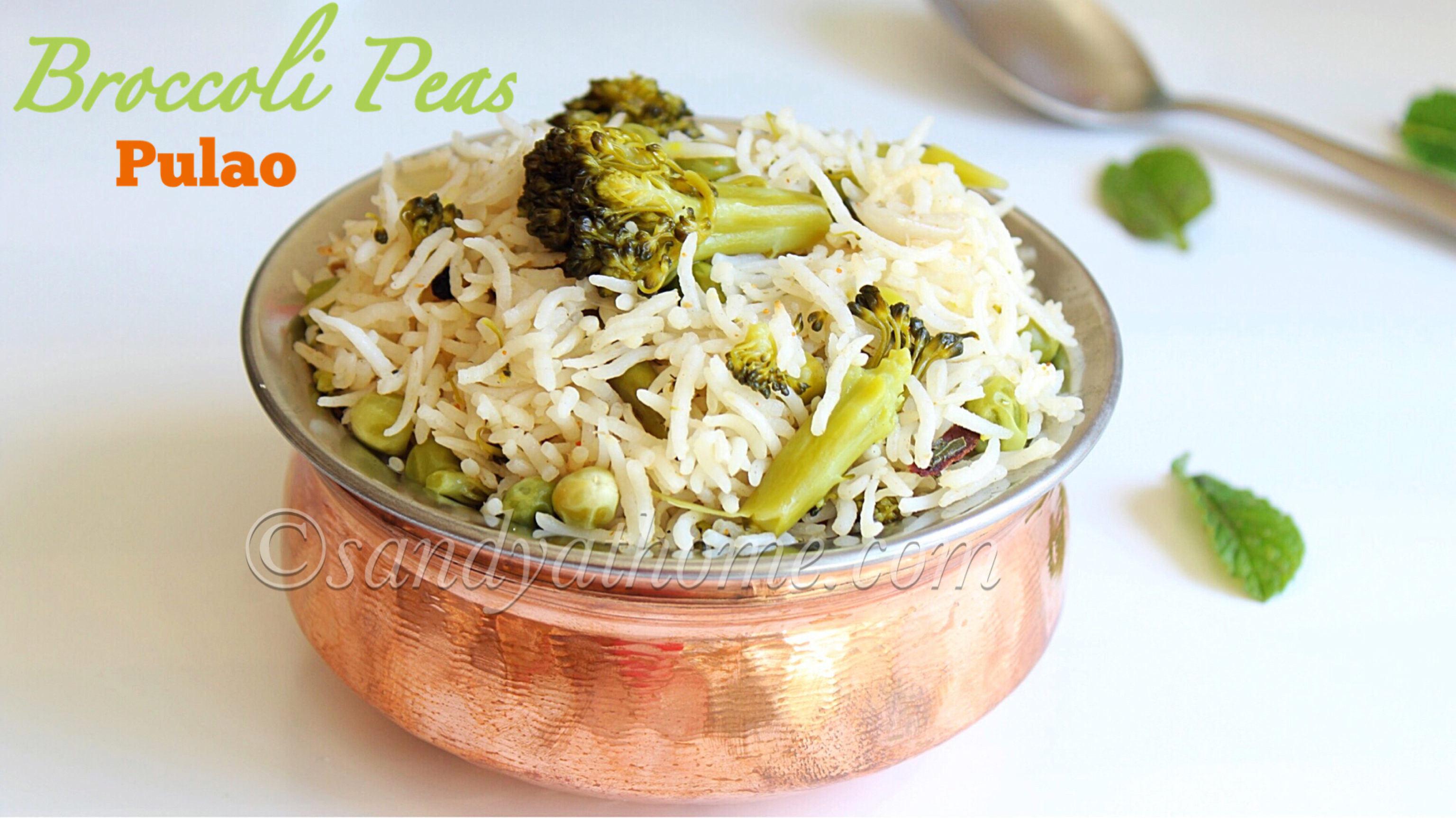 broccoli peas pulao