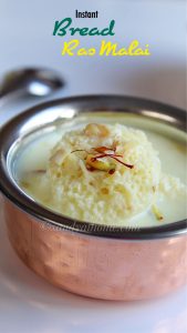 instant bread rasmalai