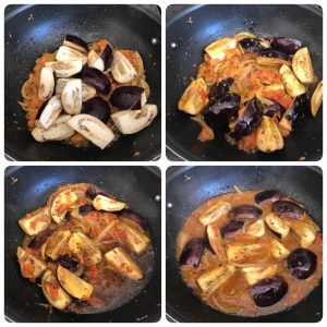 Brinjal curry for biryani