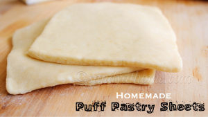 homemade puff pastry sheets