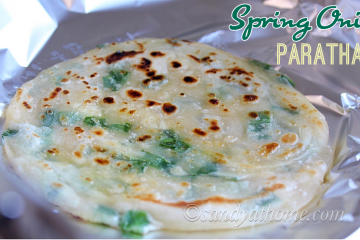 spring onion paratha