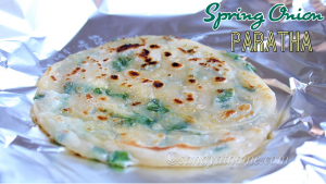 spring onion paratha