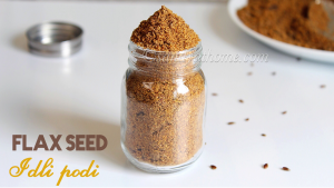 flax seeds idli podi