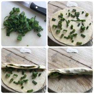 spring onion paratha