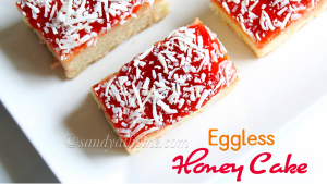 eggless honey cake