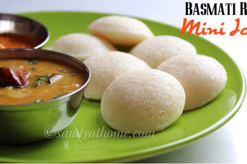 basmati rice mini idli