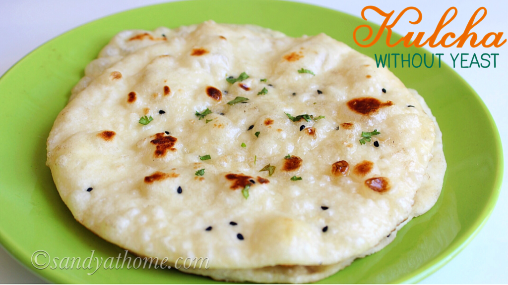 Kulcha recipe, Plain kulcha without yeast, Plain kulcha Sandhya's recipes