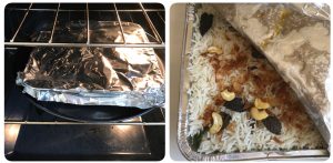 bake the biryani for baked biryani