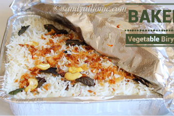 baked vegetable biryani recipe, vegetable biryani, biryani