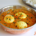 egg kurma recipe, muttai kurma, kurma, egg korma