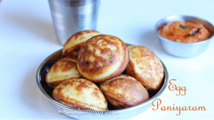 egg paniyaram recipe