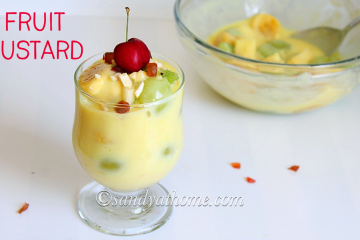 fruit custard recipe