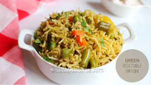 green biryani