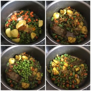 add vegetable for green vegetable biryani