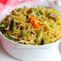 green vegetable biryani recipe, green vegetable biryani, green vegetable, mixed vegetable biryani, biryani