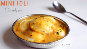 mini sambar idli