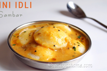 mini sambar idli