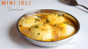 mini sambar idli recipe