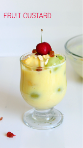 mixed fruit custard