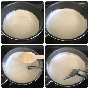 boil milk for royal falooda