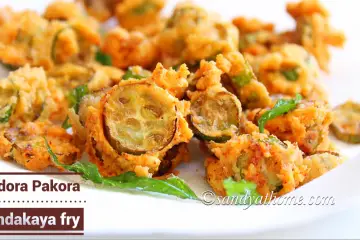 tindora pakora recipe, kovakka fry