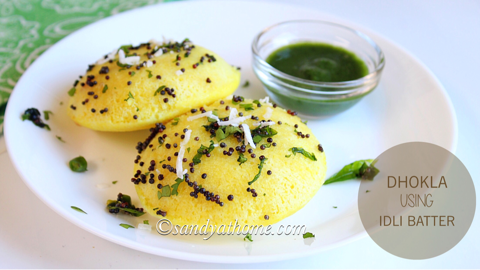 instant dhokla using idli batter, khatta idli, instant dhokla