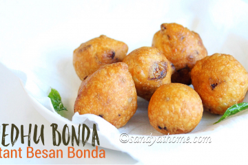 instant besan bonda, medhu bonda