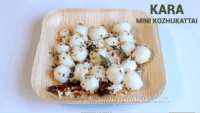 Ammini kozhukattai, Kara mani kozhukattai, Mini kozhukattai recipe