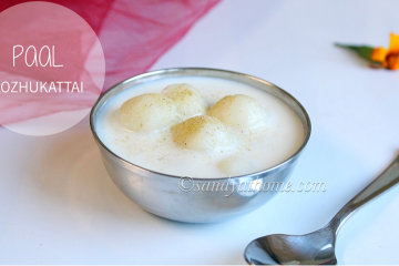 paal kozhukattai recipe, milk kozhukattai recipe