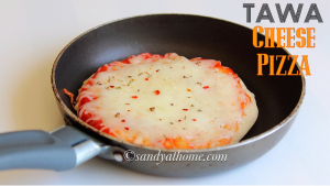 stove top pizza, tawa pizza, tawa cheese pizza