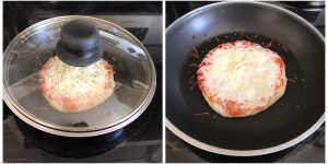 cook cheese pizza on tawa
