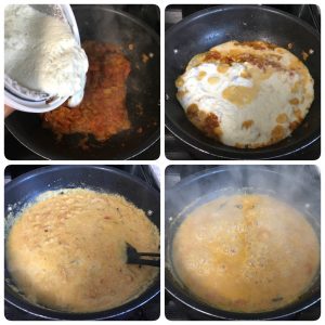 add coconut mixture into tomatos