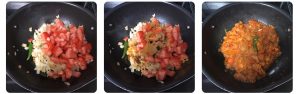 add tomatoes and saute them for egg curry
