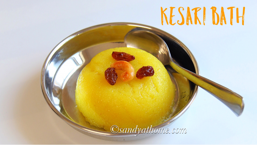 Kesari bath recipe, Karnataka style kesari bhath Sandhya's recipes