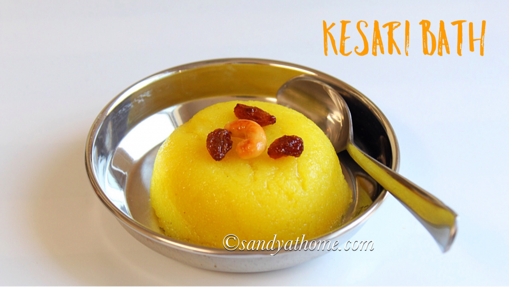 Kesari bath recipe, Karnataka style kesari bhath Sandhya's recipes