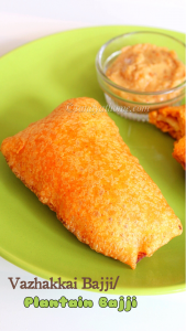 plantain fritters, plantain bajji