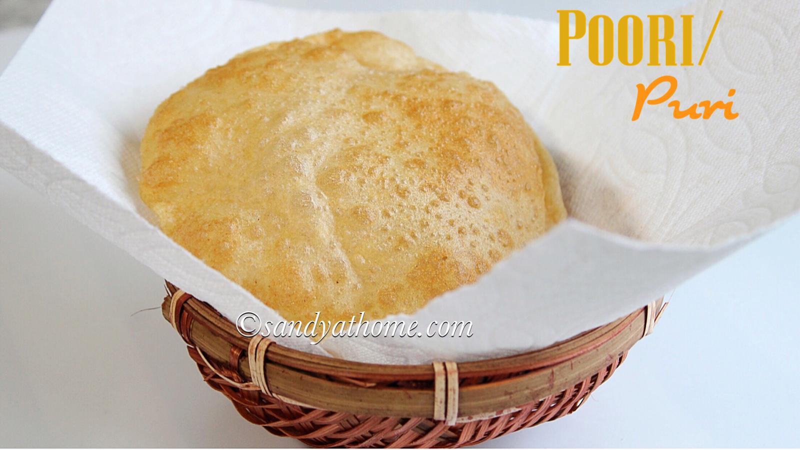 poori recipe, puri