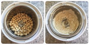 grind fried gram dal into fine powder for aval murukku