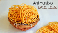 Aval murukku recipe, Poha chakli, Diwali recipes