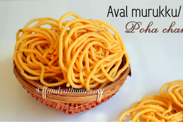 aval murukku recipe, poha chakli