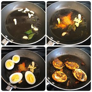 toss boiled egg in masala