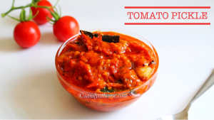 instant tomato pickle recipe, tomato pickle, thakkali urugai