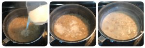 add milk and cook oats for oats porridge