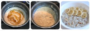 add honey and top it fuirts and nuts for oats porridge