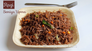 ragi semiya upma, ragi upma