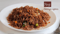 Ragi semiya upma recipe, Ragi vermicelli upma
