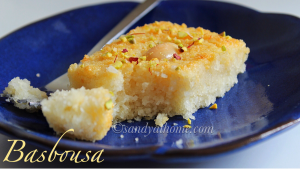 basbousa, semolina cake