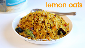 easy oats recipe, lemon oats